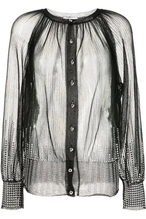 Paco rabanne Beaded sheer cardigan