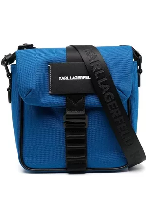 Karl Lagerfeld Men 17 Inch Laptop Bags - Logo-patch shoulder bag