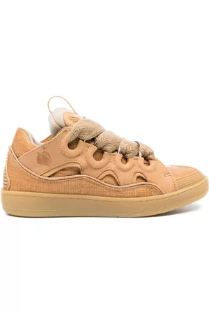 Lanvin Women High Top Sneakers - Curb raffia low-top sneakers