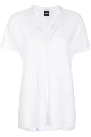 Aspesi Women Blouses - V-neck linen blouse