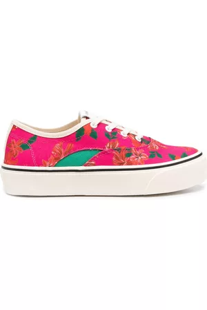 Pinko Women High Top Sneakers - Floral-print low-top sneakers