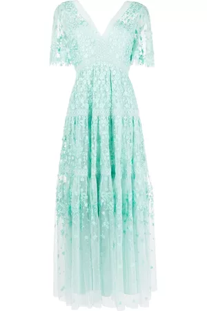 Needle & Thread Women Wedding Dresses - Floral-embroidered tulle gown