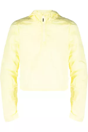 Rains Cropped Jackets - Drawstring cropped hooded jacket