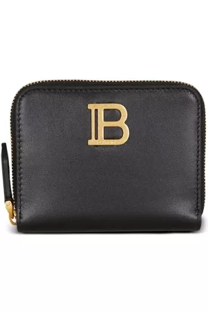 Balmain B-Buzz logo-plaque leather wallet