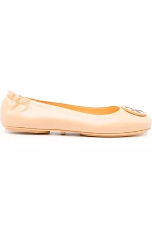 Tory Burch Logo-plaque ballerina shoes
