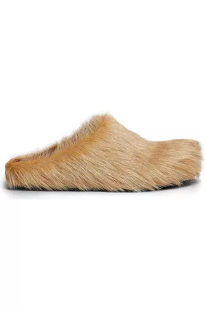 Marni Fussbet Sabot calf-hair slippers
