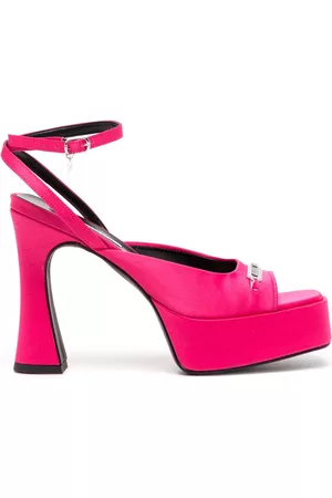 Karl Lagerfeld Women Sandals - Lazula 120mm logo-engraved sandals