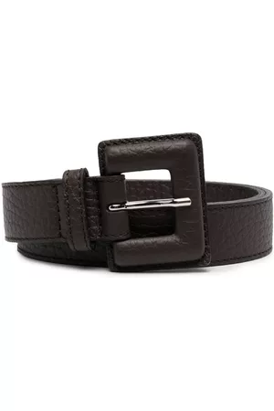Orciani Women Belts - Grained-texture leather belt