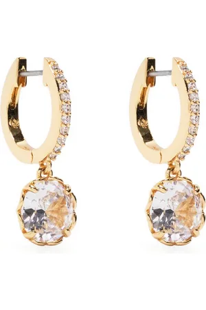 Kate Spade Crystal-embellished hoop earrings