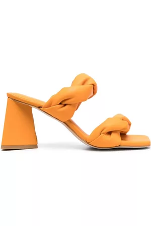 Nubikk Women Sandals - Triangle Twist 85mm leather sandals