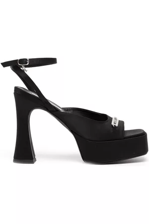 Karl Lagerfeld Women Sandals - Lazula 120mm logo-engraved sandals