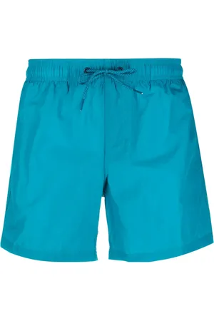 Sundek Logo-patch striped swim shorts