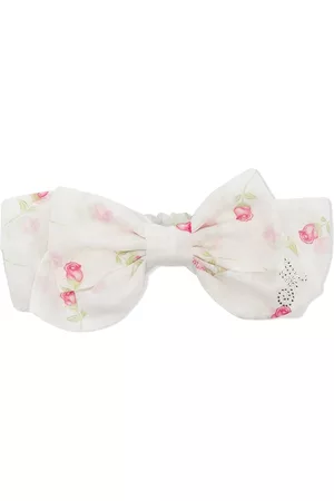 MONNALISA Boys Bow Ties - Rose-print bow headband