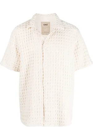 Oas Cuban-collar woven shirt