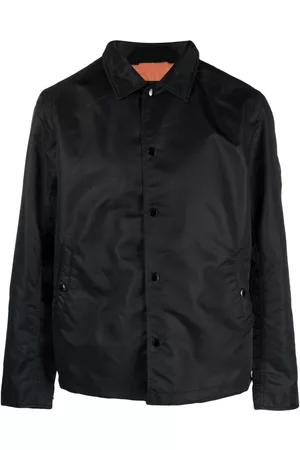 RAG&BONE Men Collar Jackets - Recycled-nylon classic-collar shirt jacket