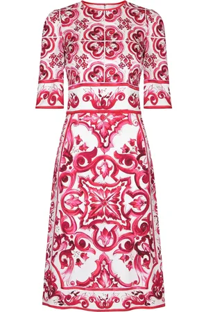 Dolce & Gabbana Majolica-print midi dress