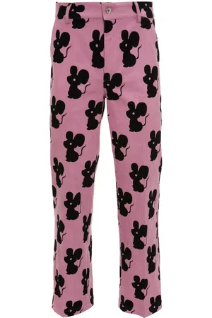J.W.Anderson Mouse-print corduroy trousers