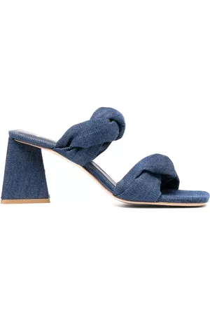 Nubikk Women Sandals - Triangle Twist denim mules