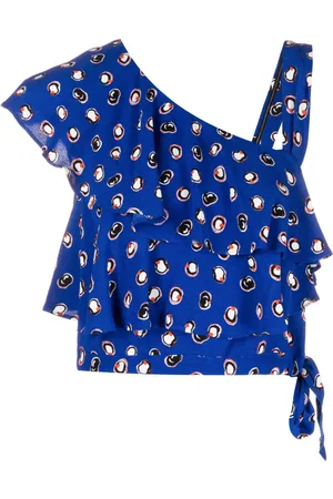 Diane von Furstenberg Abstract-print crop top