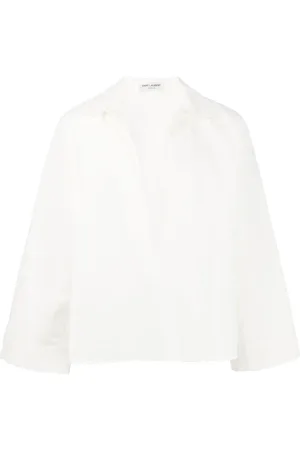 Saint Laurent V-neck linen shirt