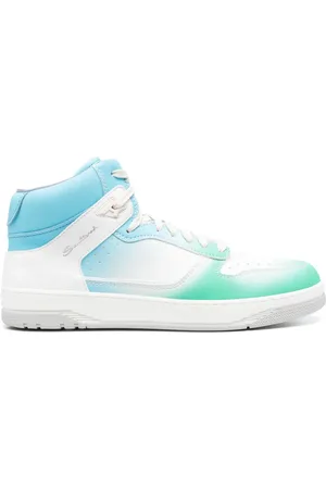 santoni Logo-print hi-top sneakers