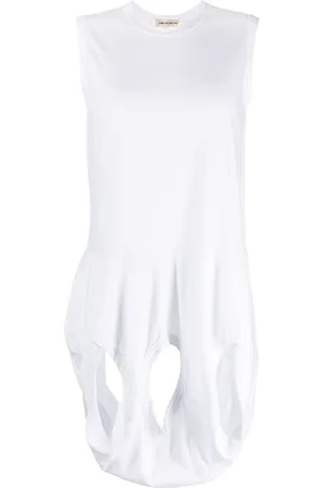 Comme des Garçons Cut-out cotton tank top