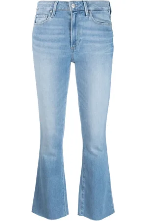 Paige Logo-patch flared jeans