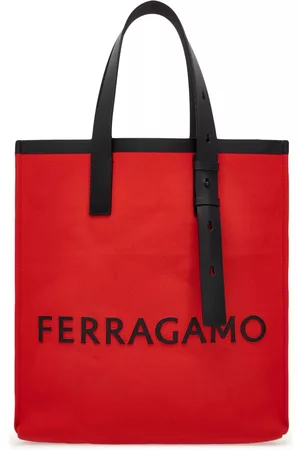 Salvatore Ferragamo Logo-embossed open-top tote bag