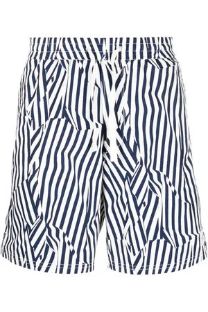RAG&BONE Men Bermudas - Striped cotton bermuda shorts