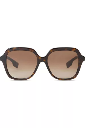 Burberry Women Sunglasses - Tortoiseshell- effect oversize-frame sunglasses