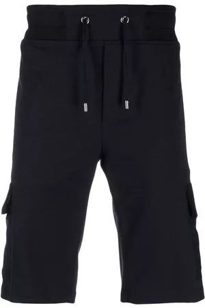 MOORER Elasticated drawstring-waist shorts