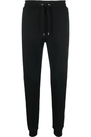 MOORER Drawstring cotton track pants