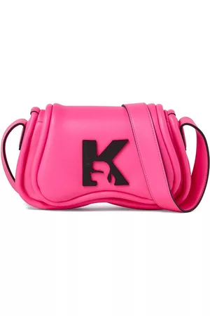 Karl Lagerfeld Women 17 Inch Laptop Bags - Logo-plaque crossbody bag