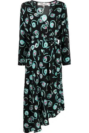 Diane von Furstenberg Eloise faux-wrap midi dress