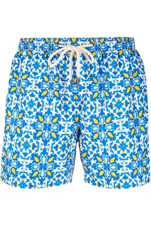 PENINSULA SWIMWEAR Geometric-print swim shorts