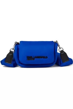 Karl Lagerfeld Women 17 Inch Laptop Bags - Logo-embossed padded crossbody bag
