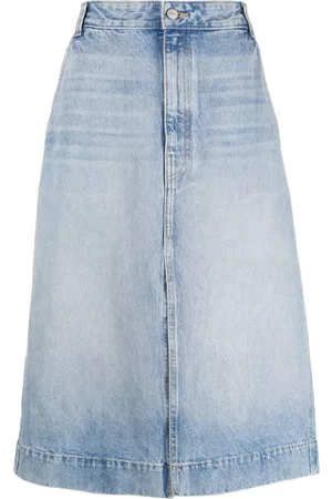 Khaite The Charlene denim skirt