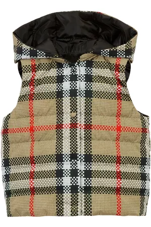 Burberry Reversible check-pattern hooded gilet