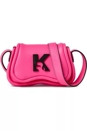Karl Lagerfeld Women 17 Inch Laptop Bags - Logo-plaque crossbody bag