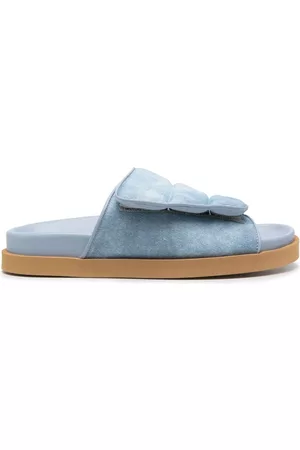 Gia Borghini Camouflage-print padded slides