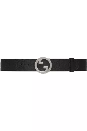 Gucci Men Belts - Blondie debossed leather belt