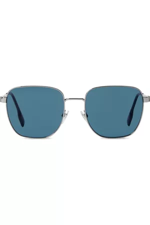 Burberry Men Sunglasses - Stripe-detail square-frame sunglasses