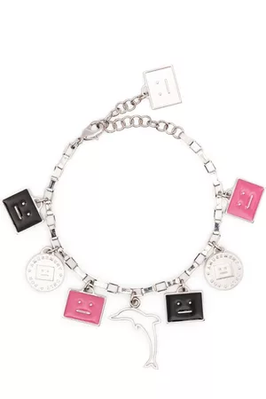 Acne Studios Bracelets & Bangles - Face-plaque pendant-chain bracelet