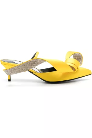 Sergio Rossi Women Sandals - 60mm oversize-bow leather mules