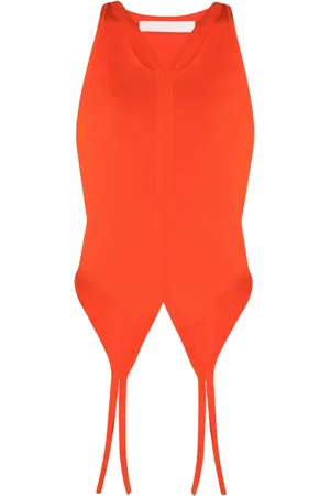 DION LEE Morph ribbed-knit tank top