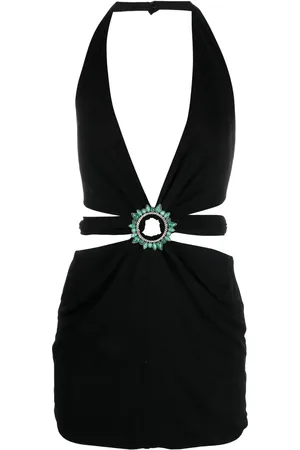Roberto Cavalli Ring-embellished mini dress