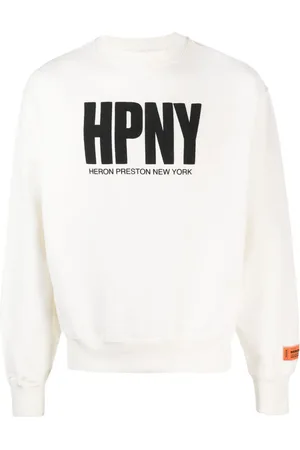 Heron Preston Flocked logo cotton sweatshirt