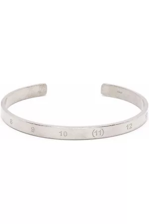 Maison Margiela Men Cuff Bracelets - Numbers engraved cuff bracelet
