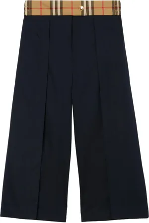 Burberry House Check wide-leg trousers