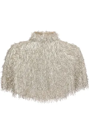 Unreal Fur Bon high-neck cropped cape